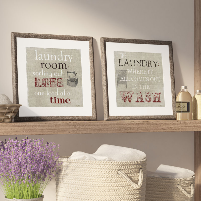 Winston Porter Laundry Room 2 Piece Framed Textual Art Set & Reviews